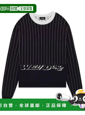 WE11DONE 男士针织毛衣 WDKT122619UBK SS2022 黑色 黑色条纹圆领