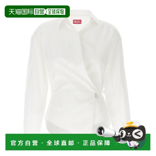 DIESEL 女士衬衫 A168440IMAL100 AW2025 白色 Wallet shirt with