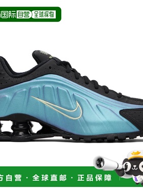 1h可退 潮奢 Nike 耐克 男士 黑色 & 蓝色 Shox R4 运动鞋 IF4849