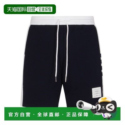 THOM BROWNE 男士短裤 MJQ222A03037415 CO 蓝色 SWEAT SHORTS W/