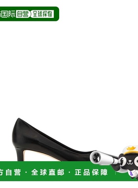 1h可退 潮奢 The Row 女士 CARLA 45 黑色皮质浅口鞋 F1692SN65