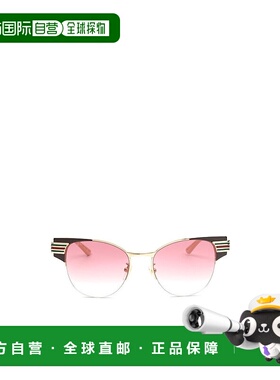 GUCCI 女士眼镜 9764450 AW2019 粉红色 猫眼形浮雕徽标太阳镜