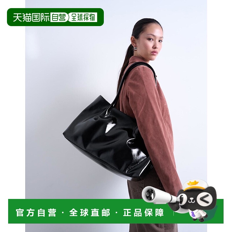 1h可退 潮奢 Topshop 女士 Toby tubler 手柄手提包(黑色)