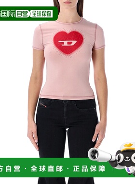 DIESEL 女士T恤 A20980OQHHA33L SS2026 粉红色 Diesel T-Uncutie