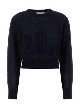 CHLOÉ 女士针织衫 CH25UMP277404C4NAVY SS2026 深蓝色