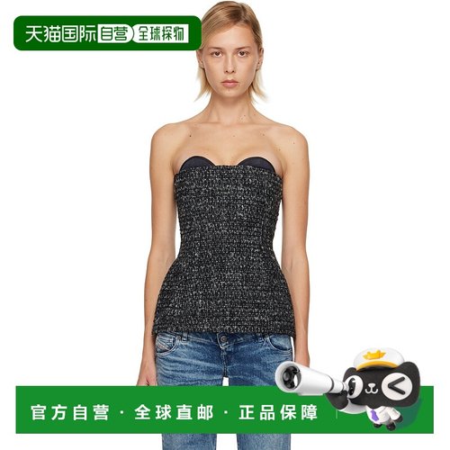 1h可退 潮奢 Diesel 迪赛 女士 黑色 T-Orset 上装 A206230EPCS