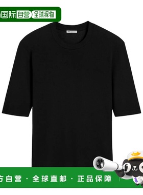 Ami Paris 女士T恤 FTS071JE0101001 SS2025 黑色