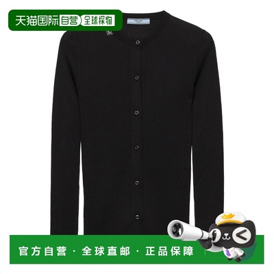PRADA 女士针织衫 P25O0618PXF0002 SS2026 黑色 SUPERFINE WOOL
