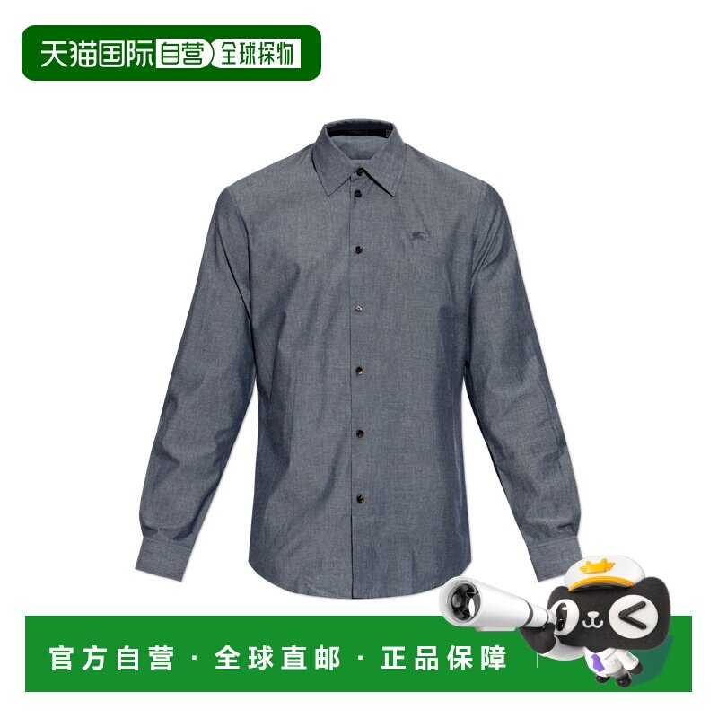 BURBERRY 男士衬衫 8123810C5328BRIGHTNAVYCHLKWHT