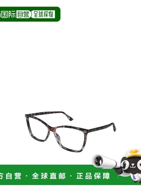 GUCCI 女士眼镜 GG0025O013 SS2025 黑色 古驰几何框平光镜