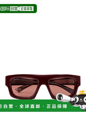 GUCCI 男士太阳镜 823843J07406023 SS2025 红色 SUNGLASSES古驰