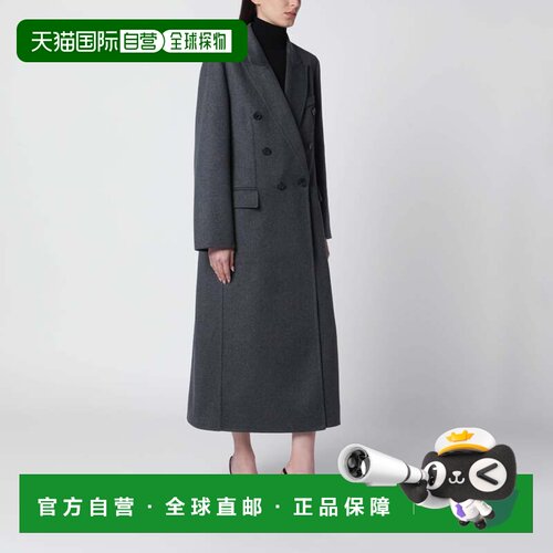 VICTORIA BECKHAM 维多利亚 贝克汉姆 女士 双排扣混杂羊毛羊绒大