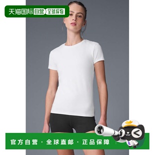 alo yoga  纯色休闲短袖网球 T恤 女款w1404rWhite