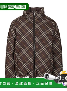 BURBERRY 男士夹克 8115565B2412 AW2025 棕色 SNOWDON CHK R