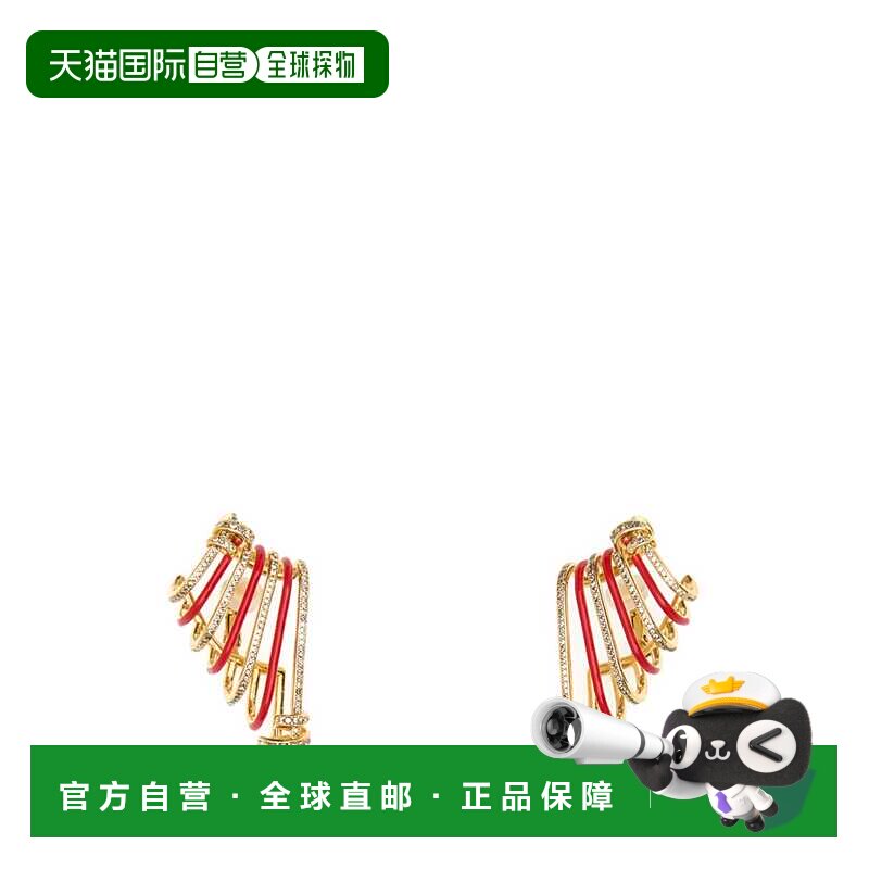 FENDI 女士耳饰 8AK618A24QF1O8Q SS2025 花色耳环耳骨夹配饰