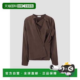 AW2025 TO1081LF1308BR402 深棕色 女士衬衫 LEMAIRE