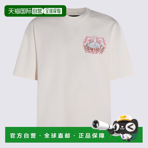 AMIRI 男士T恤 AMTOJR1123127 SS2026 白色 Chateau Sketch T-Shi
