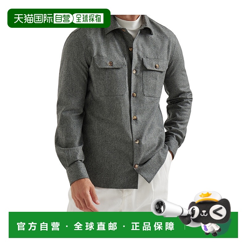 1h可退 BRUNELLO CUCINELLI 男士衬衫 M038P0720C598 SS2025