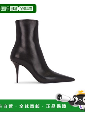 1h可退 潮奢 Saint Laurent 圣罗兰 女士 方头短筒靴 809284AADF0
