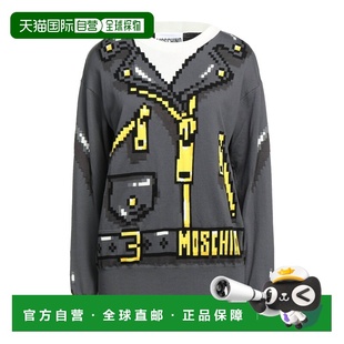 1h可退 潮奢 Moschino 莫斯奇诺 女士 毛衣 grey灰色 舒适时尚