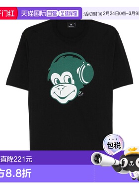 1h可退 潮奢 Paul Smith 男士 By and Polos T恤黑色T恤 M2R220XV