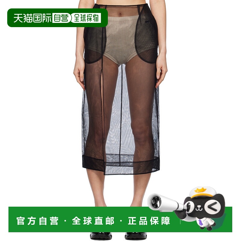 1h可退 潮奢 Simone Rocha 蒙娜 罗莎 女士 黑色 Sheer Slit Penc