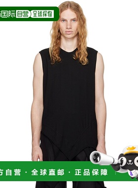 1h可退 潮奢 Julius 男士 黑色 Loop Membrane T 恤 877CUM4