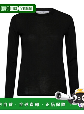 1h可退 MAX MARA 女士针织毛衣 1366093906008 AW2023 黑色 长袖