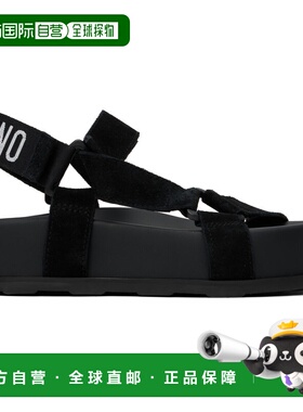 1h可退 潮奢 Moschino 莫斯奇诺 女士 黑色凉鞋 MA16254I1MME0