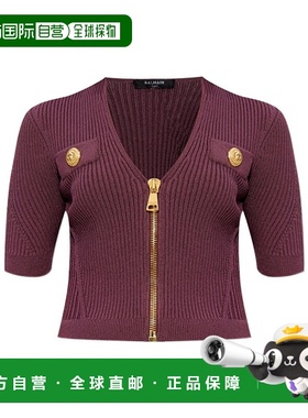 BALMAIN 女士外套 FF0AI117KJ155DR AW2025 紫色