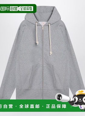 1h可退 潮奢 Champion 日潮冠军 男士 浅灰色棉质连帽衫 C5A102CO