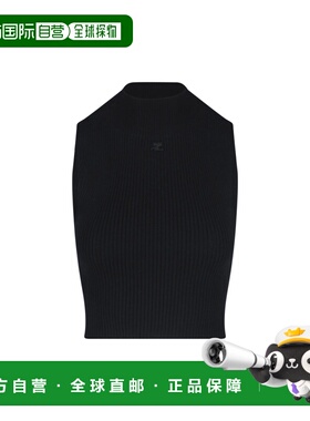 1h可退 潮奢 Courreges 女士 罗纹针织背心 225MTO402FI0049高领