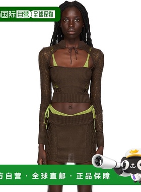 1h可退 潮奢 Danielle Guizio 女士 独家发售棕色高领衫 MCTT2