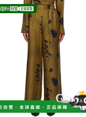 1h可退 潮奢 MaxMara 麦斯玛拉 女士 卡其色 Helga 长裤 25261360