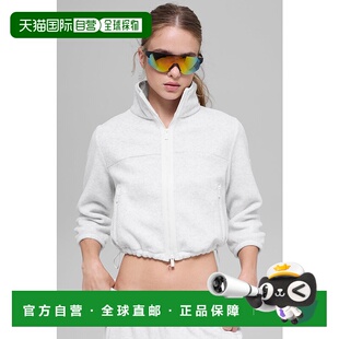 舒适拉链保暖户外夹克 长袖 女款 w4811rWhite alo Heather yoga