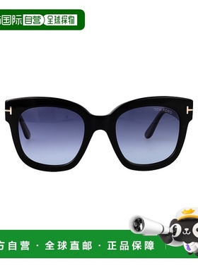 1h可退 TOM FORD 女士眼镜 FT061301W AW2025 蓝色 几何框太阳镜