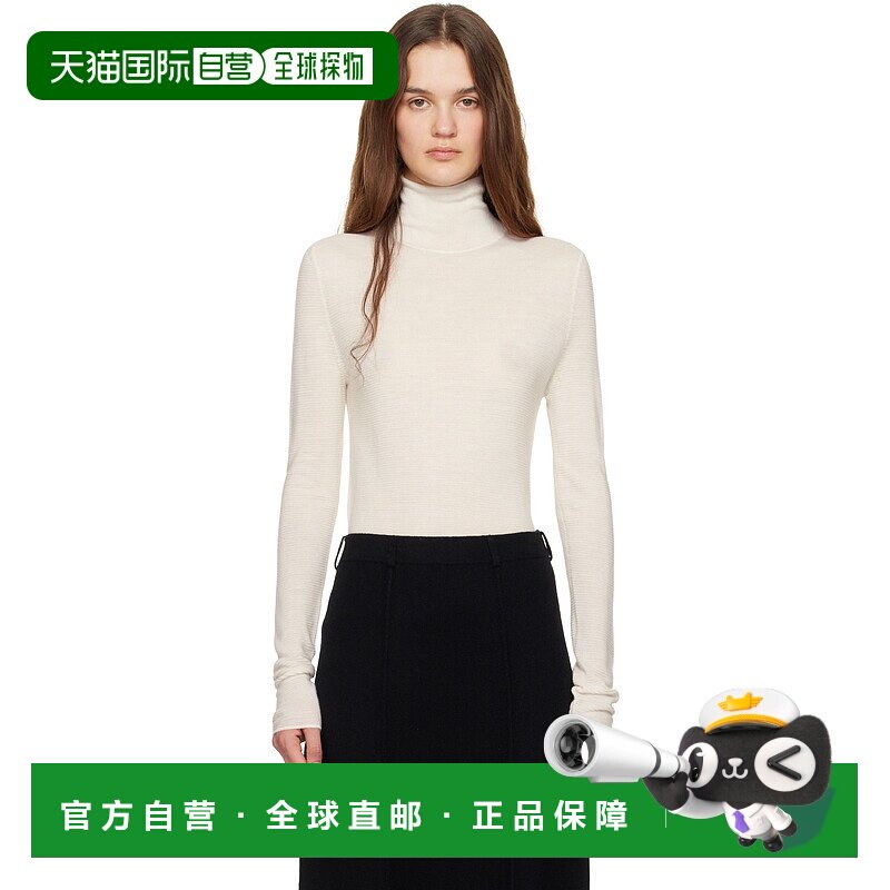 1h可退 潮奢 LISA YANG 女士 灰白色 Lory 高领毛衣 2024502