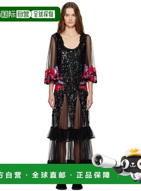 1h可退 潮奢 Bode 女士 黑色 Gazebo 连衣裙 WRF24DR011