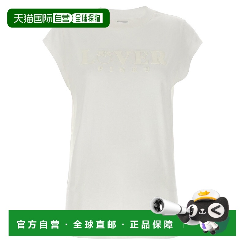 PINKO 女士T恤 104603A2D1Z05 SS2025 白色 Marrakech T-Shirt