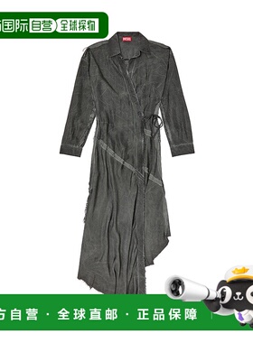 DIESEL 女士连衣裙 A173100CMBB9XX SS2025 黑色 长袖连衣裙
