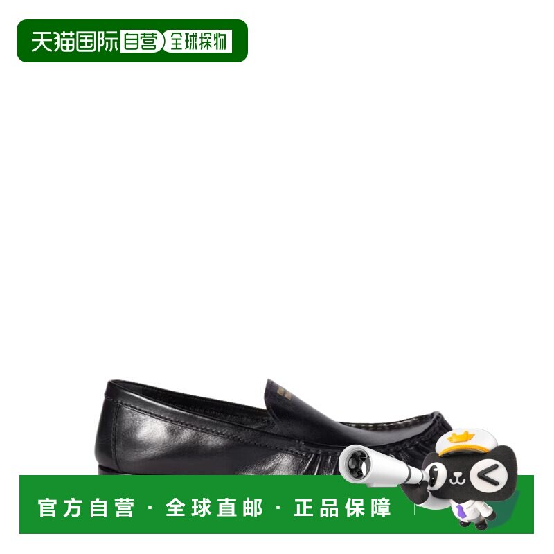 MIU MIU 男士休闲鞋 5D499E007F0002 SS2026 黑色 Leather loafer