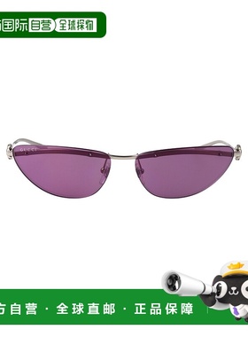 GUCCI 女士眼镜 GG1701S003 CO 紫色 几何框太阳镜古驰
