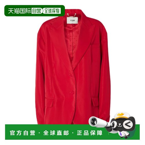 FENDI 女士西服 FJ7699AW9BF1W0B SS2026 红色 单排扣西装外套