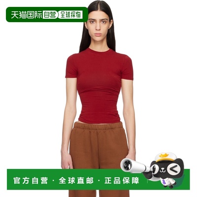 1h可退 潮奢 SKIMS 女士 红色 Cotton Jersey T 恤 APTSH0638