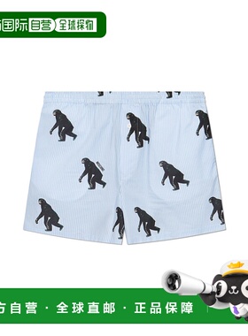 1h可退 MOSCHINO 男士短裤 251ZZA034402581303 SS2025 蓝色