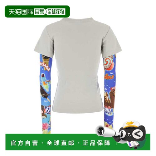 BALENCIAGA 女士T恤 809262TTVN79059 SS2026 白色