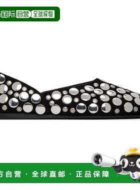 1h可退 潮奢 KHAITE 女士 黑色 Jane 芭蕾鞋 F4059970女鞋皮鞋