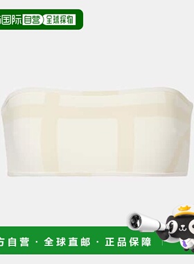 1h可退 潮奢 TOT&Ecirc;ME 女士 交织图案抹胸比基尼上装性感