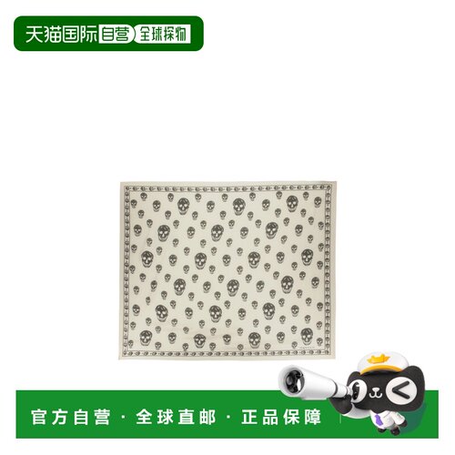 1h可退 奢淘 Alexander McQueen 骷髅印花丝巾 女 8078893052Q