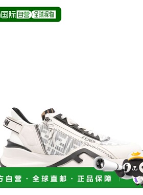 FENDI 男士运动鞋 7E1392AQ6DF1R75 SS2025 白色 圆头运动鞋